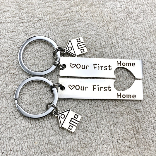 "Our First Home" Keychain Set